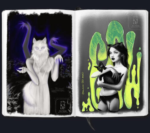 Meowlyn Monroe &amp; Kitty Boop